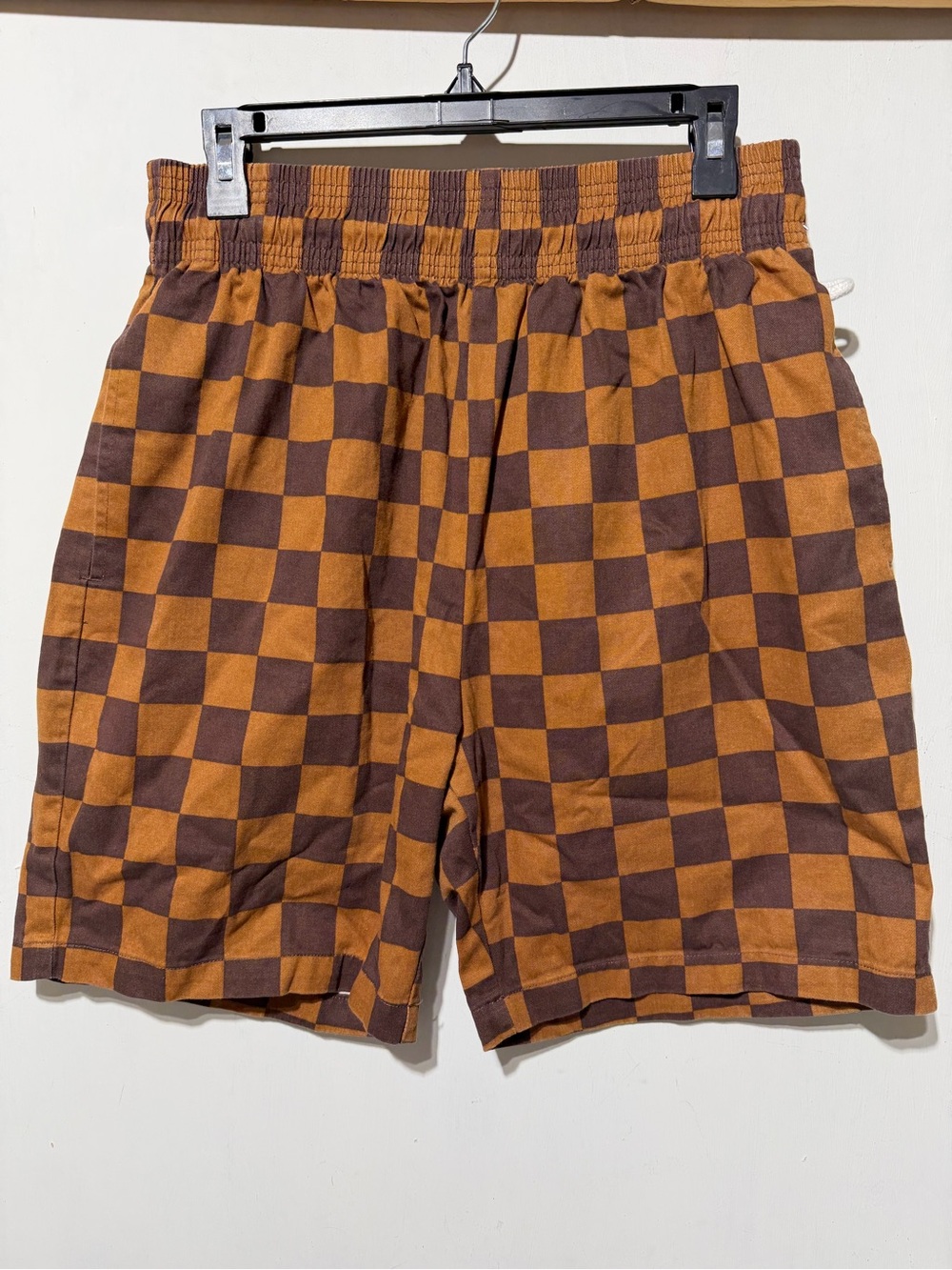 Cookman Chef Short Pants - Tobacco CheckerBrown - Size L